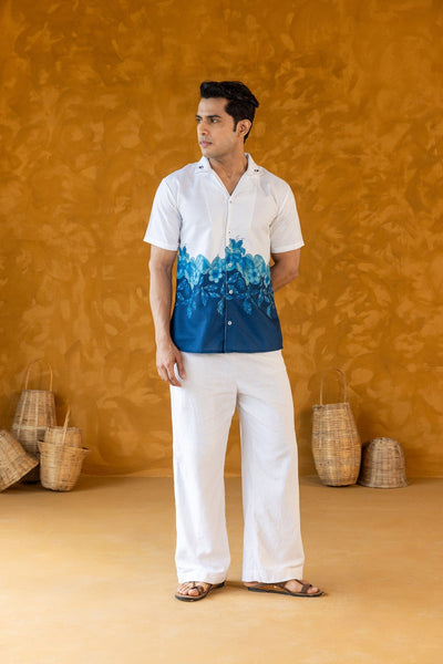 Azure Floral Couple Set