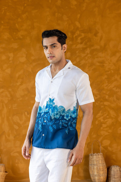 Azure Floral Couple Set