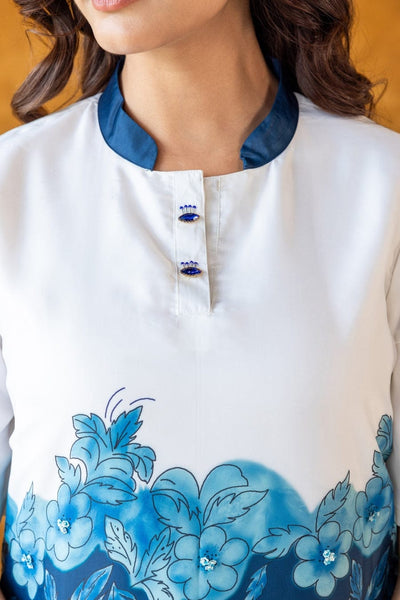 Azure Floral Couple Set