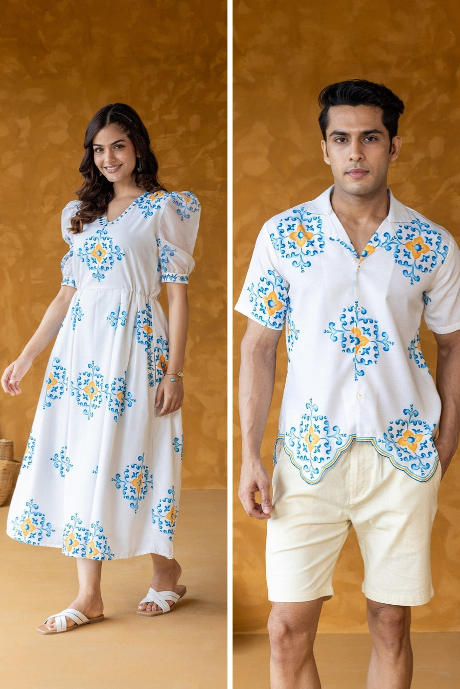 Azure Designer Couple Set